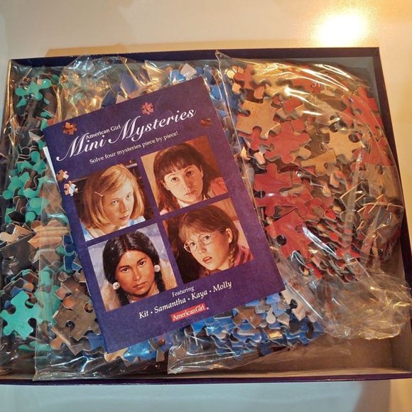 UNOPENED American Girl Jigsaw Puzzle - 4 Mystery Mini Puzzles 300 pieces - Picture 1 of 3
